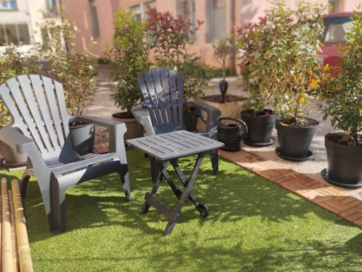 Maison De Village Appartement Rdc Avec Terrasse 쥐 외부 사진